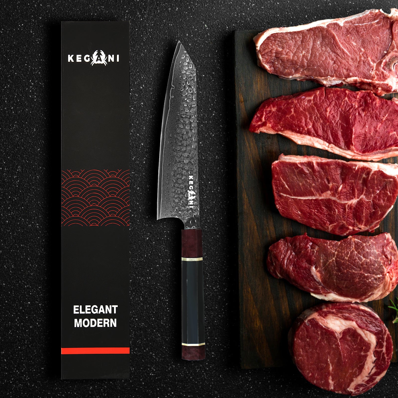 Kegani Signature Kiritsuke Chef Knife