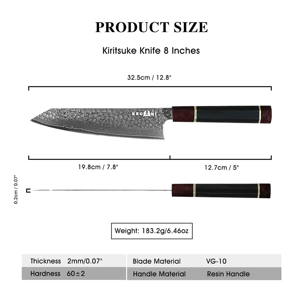 Kegani Signature Kiritsuke Chef Knife