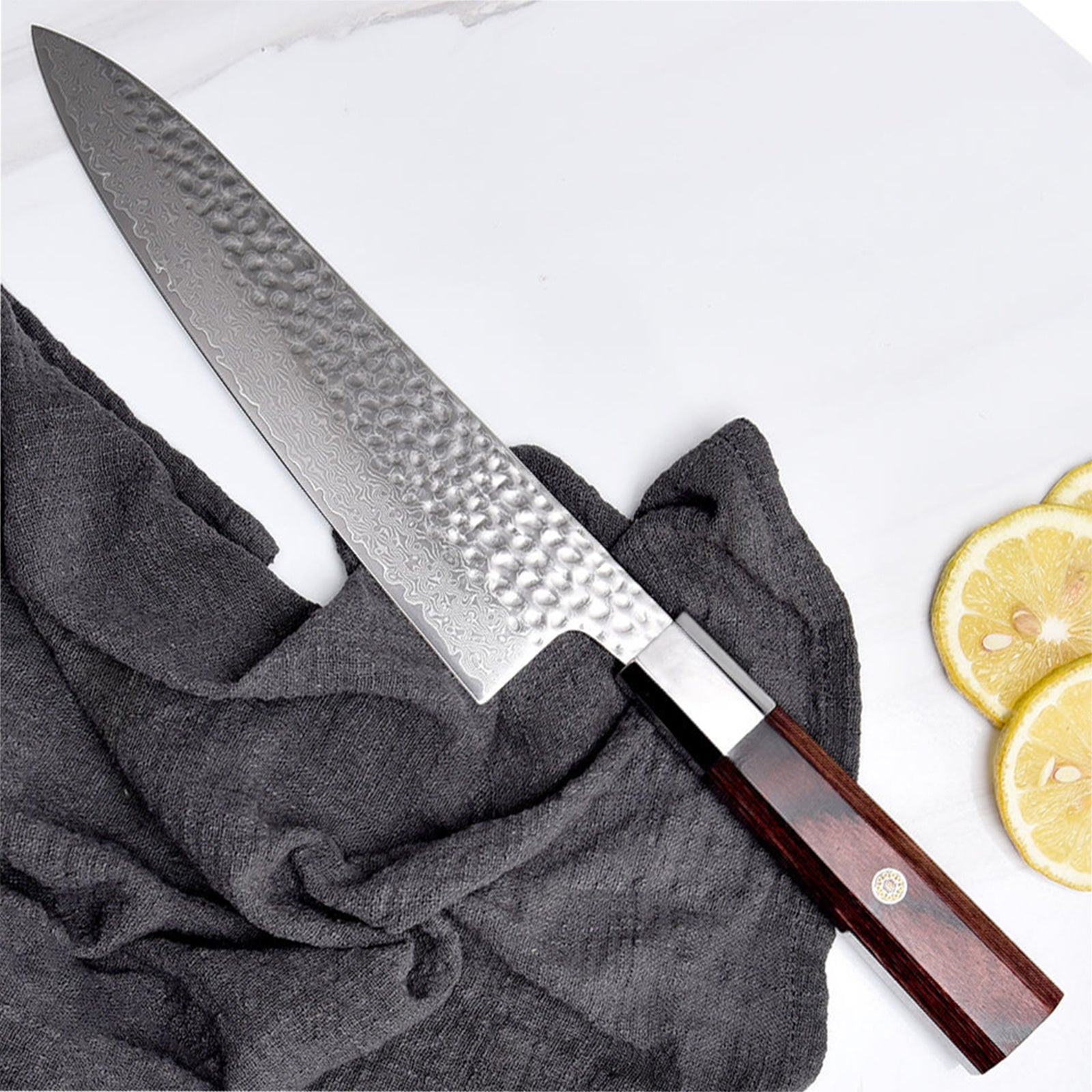 Kegani Premium Rosewood Damascus Knife